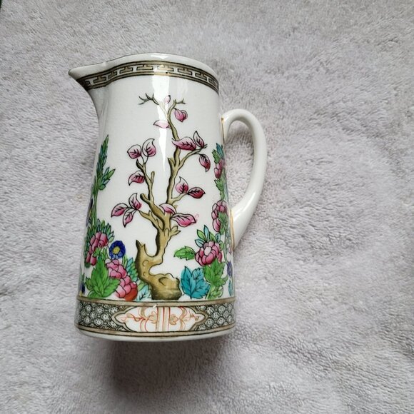 COALPORT INDIAN TREE BONE CHINA MILK PITCHER AD 1750 RARE FIND GUC "BIN E" - Picture 1 of 9
